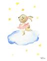 Picture of Bunny in the Clouds _GroupedProduct_Rectangle_Portrait_Mini_ _GroupedProduct_Rectangle_Portrait_Unframed_Print_Only_