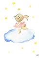 Picture of Bunny in the Clouds _GroupedProduct_Rectangle_Portrait_Mini_ _GroupedProduct_Rectangle_Portrait_Unframed_Print_Only_