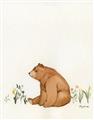 Picture of Flower Garden Bear _GroupedProduct_Rectangle_Portrait_Mini_ _GroupedProduct_Rectangle_Portrait_Unframed_Print_Only_