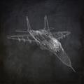 Picture of Blueprint Jet I _GroupedProduct_Square_Mini_ _GroupedProduct_Square_Unframed_Print_Only_