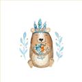 Picture of Wild Bear _GroupedProduct_Square_Mini_ _GroupedProduct_Square_Unframed_Print_Only_