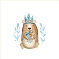 Picture of Wild Bear _GroupedProduct_Square_Mini_ _GroupedProduct_Square_Unframed_Print_Only_