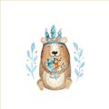 Picture of Wild Bear _GroupedProduct_Square_Mini_ _GroupedProduct_Square_Unframed_Print_Only_