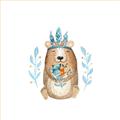 Picture of Wild Bear _GroupedProduct_Square_Mini_ _GroupedProduct_Square_Unframed_Print_Only_