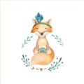Picture of Wild Fox _GroupedProduct_Square_Mini_ _GroupedProduct_Square_Unframed_Print_Only_