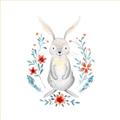 Picture of Wild Bunny _GroupedProduct_Square_Mini_ _GroupedProduct_Square_Unframed_Print_Only_