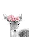 Picture of Flower Crown Deer _GroupedProduct_Rectangle_Portrait_Mini_ _GroupedProduct_Rectangle_Portrait_Unframed_Print_Only_
