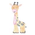 Picture of Baby Giraffe _GroupedProduct_Square_Mini_ _GroupedProduct_Square_Unframed_Print_Only_