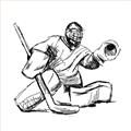 Picture of Goalie Sketch  _GroupedProduct_Square_Mini_ _GroupedProduct_Square_Unframed_Print_Only_