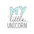 Picture of My Little Unicorn I _GroupedProduct_Square_Mini_ _GroupedProduct_Square_Unframed_Print_Only_