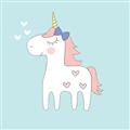 Picture of My Little Unicorn II _GroupedProduct_Square_Mini_ _GroupedProduct_Square_Unframed_Print_Only_