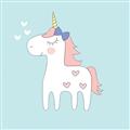 Picture of My Little Unicorn II _GroupedProduct_Square_Mini_ _GroupedProduct_Square_Unframed_Print_Only_