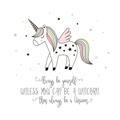 Picture of Be a Unicorn II _GroupedProduct_Square_Mini_ _GroupedProduct_Square_Unframed_Print_Only_