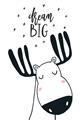 Picture of Dream Big Moose _GroupedProduct_Rectangle_Portrait_Mini_ _GroupedProduct_Rectangle_Portrait_Unframed_Print_Only_