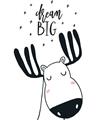 Picture of Dream Big Moose _GroupedProduct_Rectangle_Portrait_Mini_ _GroupedProduct_Rectangle_Portrait_Unframed_Print_Only_