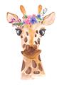 Picture of Squishy Giraffe _GroupedProduct_Rectangle_Portrait_Mini_ _GroupedProduct_Rectangle_Portrait_Unframed_Print_Only_