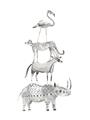 Picture of Stacked Animals I   _GroupedProduct_Rectangle_Portrait_Mini_ _GroupedProduct_Rectangle_Portrait_Unframed_Print_Only_