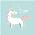 Picture of Shine On Unicorn Blue _GroupedProduct_Square_Mini_ _GroupedProduct_Square_Unframed_Print_Only_