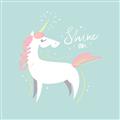 Picture of Shine On Unicorn Blue _GroupedProduct_Square_Mini_ _GroupedProduct_Square_Unframed_Print_Only_