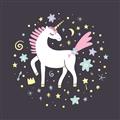 Picture of The Magic of Unicorns _GroupedProduct_Square_Mini_ _GroupedProduct_Square_Unframed_Print_Only_