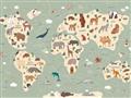 Picture of Animal Map _GroupedProduct_Rectangle_Landscape_Unframed_Print_Only_