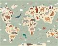 Picture of Animal Map _GroupedProduct_Rectangle_Landscape_Unframed_Print_Only_