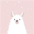 Picture of Pinky Llama  _GroupedProduct_Square_Mini_ _GroupedProduct_Square_Unframed_Print_Only_