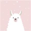 Picture of Pinky Llama  _GroupedProduct_Square_Mini_ _GroupedProduct_Square_Unframed_Print_Only_