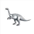 Picture of Gray Dino I  _GroupedProduct_Square_Mini_ _GroupedProduct_Square_Unframed_Print_Only_