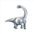 Picture of Gray Dino V _GroupedProduct_Square_Mini_ _GroupedProduct_Square_Unframed_Print_Only_
