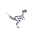 Picture of Gray Dino VI _GroupedProduct_Square_Mini_ _GroupedProduct_Square_Unframed_Print_Only_