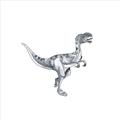 Picture of Gray Dino VI _GroupedProduct_Square_Mini_ _GroupedProduct_Square_Unframed_Print_Only_