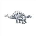 Picture of Gray Dino X _GroupedProduct_Square_Mini_ _GroupedProduct_Square_Unframed_Print_Only_