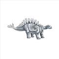 Picture of Gray Dino X _GroupedProduct_Square_Mini_ _GroupedProduct_Square_Unframed_Print_Only_