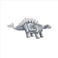 Picture of Gray Dino X _GroupedProduct_Square_Mini_ _GroupedProduct_Square_Unframed_Print_Only_