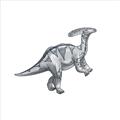 Picture of Gray Dino XII _GroupedProduct_Square_Mini_ _GroupedProduct_Square_Unframed_Print_Only_