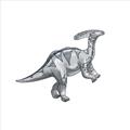 Picture of Gray Dino XII _GroupedProduct_Square_Mini_ _GroupedProduct_Square_Unframed_Print_Only_
