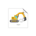 Picture of Digger _GroupedProduct_Square_Mini_ _GroupedProduct_Square_Unframed_Print_Only_