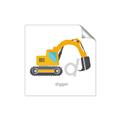 Picture of Digger _GroupedProduct_Square_Mini_ _GroupedProduct_Square_Unframed_Print_Only_