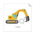 Picture of Digger _GroupedProduct_Square_Mini_ _GroupedProduct_Square_Unframed_Print_Only_
