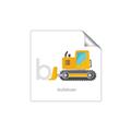 Picture of Bulldozer _GroupedProduct_Square_Mini_ _GroupedProduct_Square_Unframed_Print_Only_
