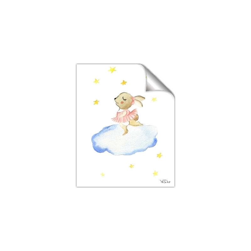 Picture of Bunny in the Clouds _GroupedProduct_Rectangle_Portrait_Mini_ _GroupedProduct_Rectangle_Portrait_Unframed_Print_Only_
