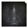 Picture of Blueprint Jet II _GroupedProduct_Square_Mini_ _GroupedProduct_Square_Unframed_Print_Only_