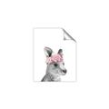 Picture of Kangaroo with floral _GroupedProduct_Rectangle_Portrait_Mini_ _GroupedProduct_Rectangle_Portrait_Unframed_Print_Only_