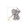 Picture of Baby Elephant with Duck  _GroupedProduct_Square_Mini_ _GroupedProduct_Square_Unframed_Print_Only_