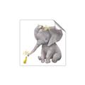 Picture of Baby Elephant with Duck  _GroupedProduct_Square_Mini_ _GroupedProduct_Square_Unframed_Print_Only_