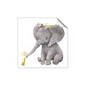 Picture of Baby Elephant with Duck  _GroupedProduct_Square_Mini_ _GroupedProduct_Square_Unframed_Print_Only_
