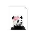 Picture of Flower Crown Panda _GroupedProduct_Rectangle_Portrait_Mini_ _GroupedProduct_Rectangle_Portrait_Unframed_Print_Only_