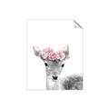 Picture of Flower Crown Deer _GroupedProduct_Rectangle_Portrait_Mini_ _GroupedProduct_Rectangle_Portrait_Unframed_Print_Only_