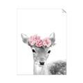 Picture of Flower Crown Deer _GroupedProduct_Rectangle_Portrait_Mini_ _GroupedProduct_Rectangle_Portrait_Unframed_Print_Only_